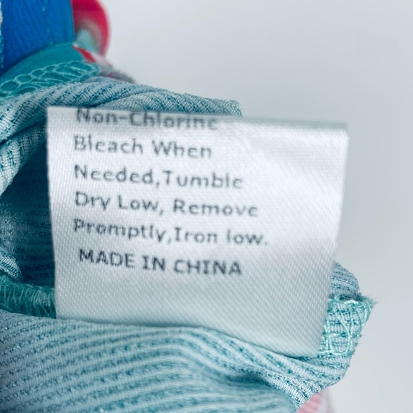 Oaku Tropical Ocean Hawaiian Flowy Beach dress, shirt, swim coverup Size 4XL - Picture 13 of 16